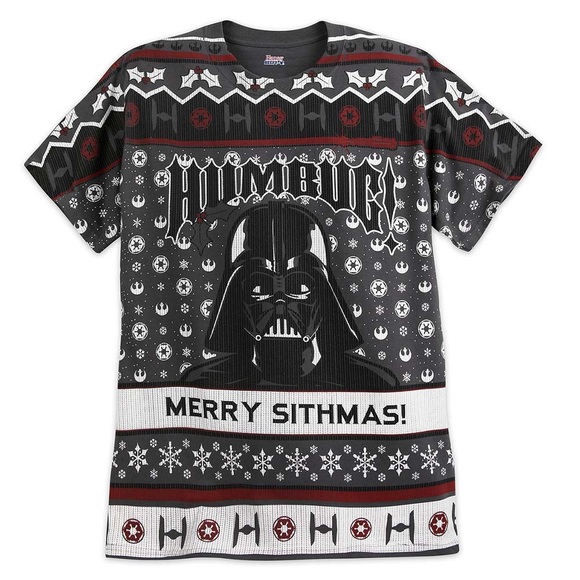 Star Wars Disney Parks Christmas Sweater T-Shirt - Picture 1 of 4
